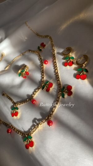 Parure cerise